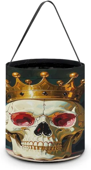 Victorian Art Halloween Tote Candy Bag Candy Basket Candy Bucket Gift Bag for Halloween Party