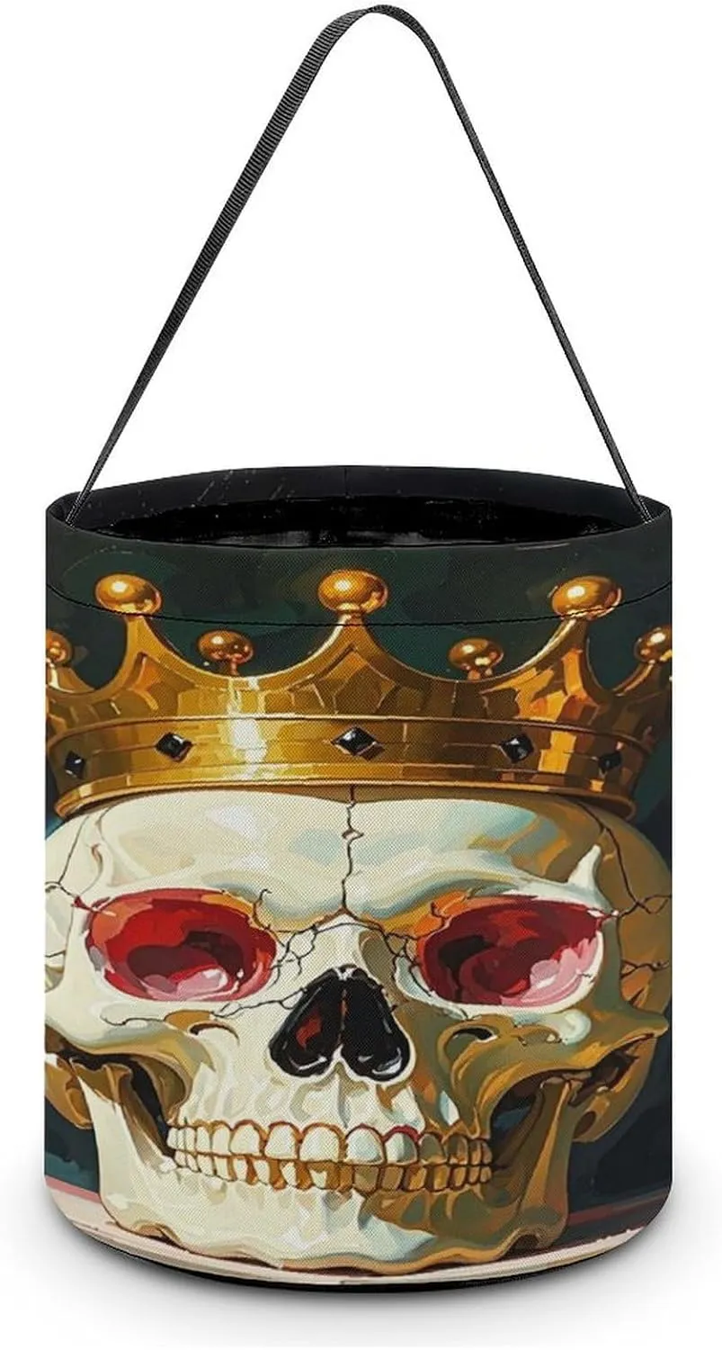 Victorian Art Halloween Tote Candy Bag Candy Basket Candy Bucket Gift Bag for Halloween Party