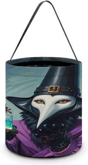 Witchcraft Decor Halloween Tote Candy Bag Candy Basket Candy Bucket Gift Bag for Halloween Party