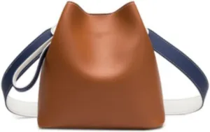 Women's Handbags Fashion Women Bag Summer Bucket Bag Women Leather Shoulder Bags Designer Ladies Crossbody Messenger Bags Totes Travel Bag(Brown)