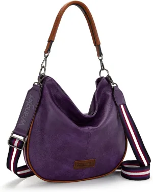 Wrangler Hobo Bags for Women Striped Cotton Ribbon Shoulder Purse and Handbag