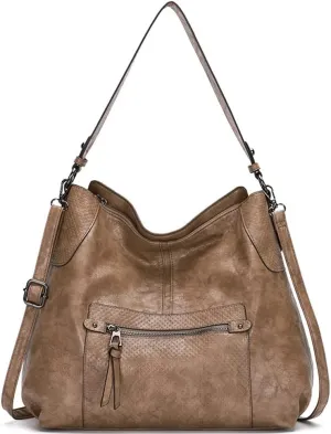 ZiMing Women Shoulder Bags Marble Textured Leather Tote Bag Vintage Handbags Purse Hobo Handbag Satchel Crossbody Bag Totes