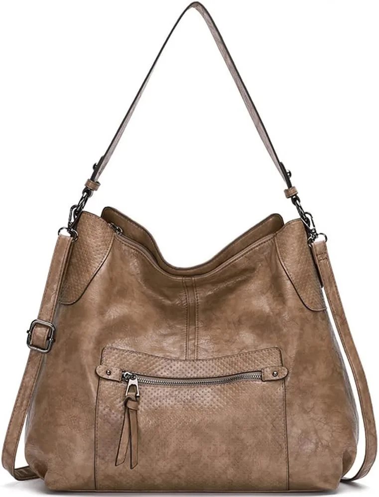 ZiMing Women Shoulder Bags Marble Textured Leather Tote Bag Vintage Handbags Purse Hobo Handbag Satchel Crossbody Bag Totes